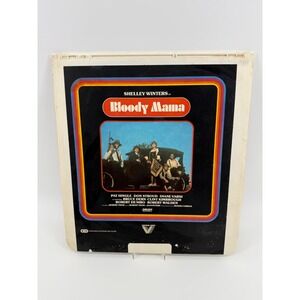 Vestron Video Bloody Mama CED Video Disc Robert De Niro Shelley Winters Crime R‎